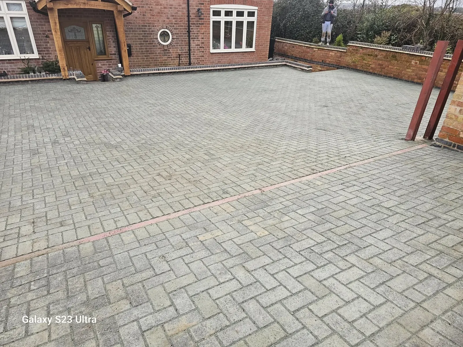 Block paving driveway